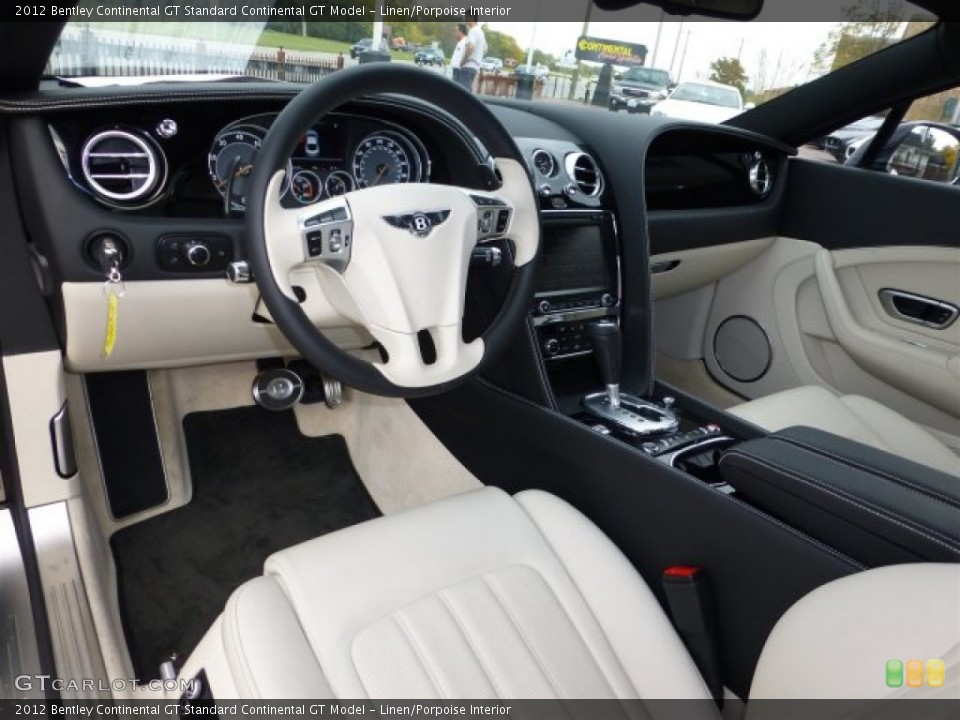 Linen/Porpoise 2012 Bentley Continental GT Interiors