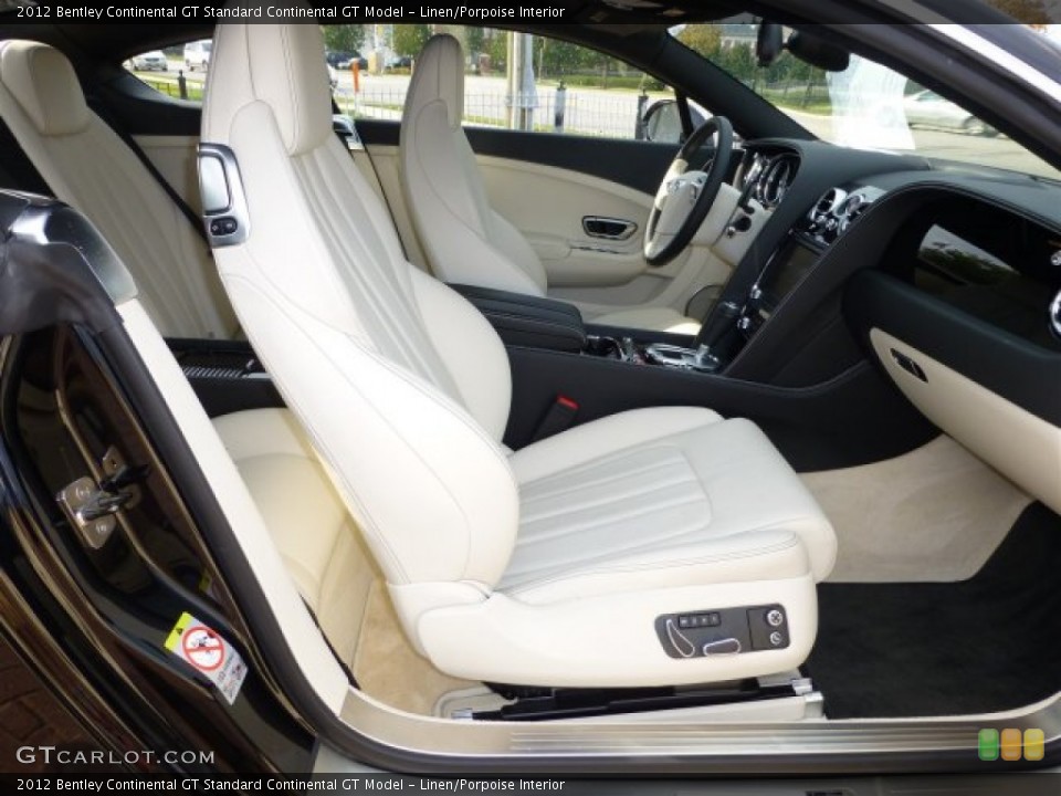 Linen/Porpoise Interior Front Seat for the 2012 Bentley Continental GT  #73777076