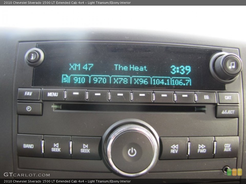 Light Titanium/Ebony Interior Audio System for the 2010 Chevrolet Silverado 1500 LT Extended Cab 4x4 #73778331