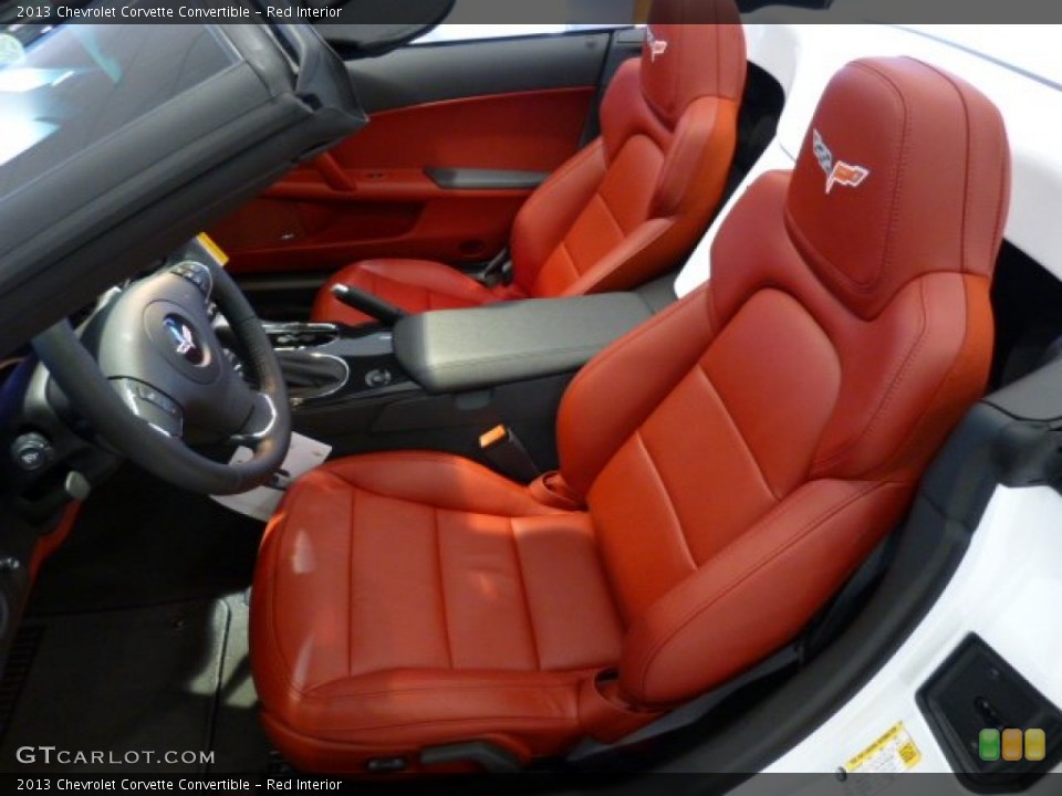 Red Interior Front Seat for the 2013 Chevrolet Corvette Convertible #73779338