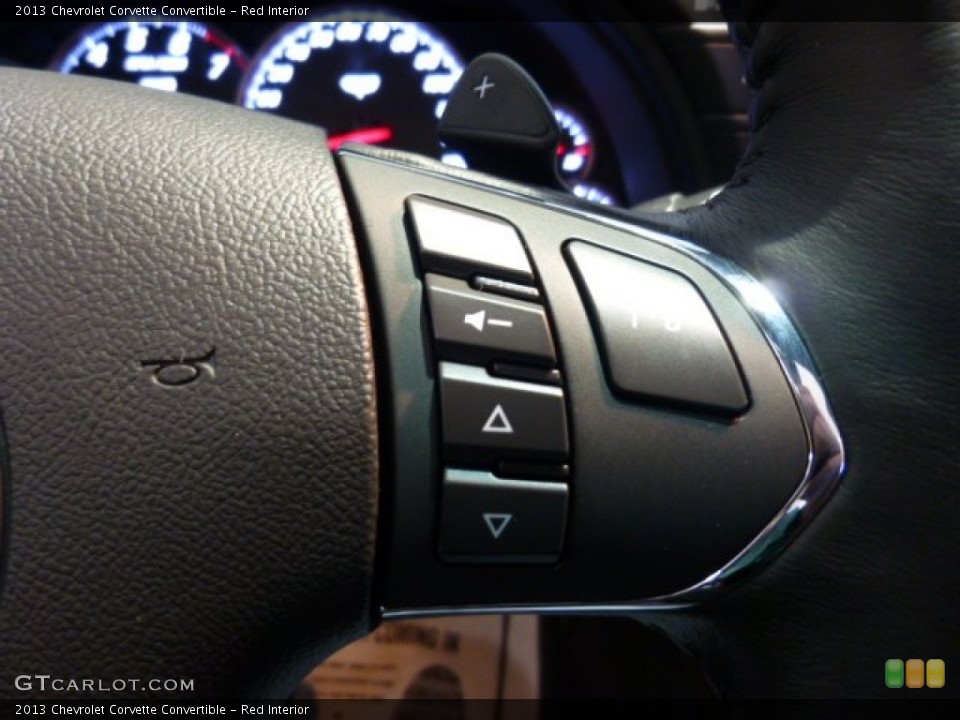 Red Interior Controls for the 2013 Chevrolet Corvette Convertible #73779410