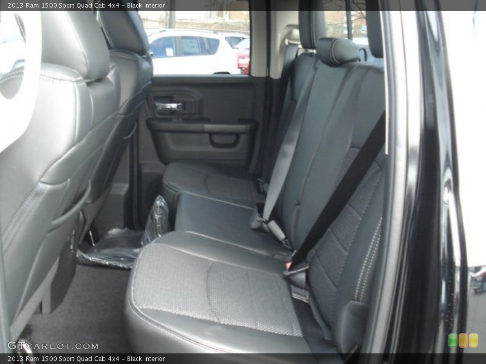 Black Interior Rear Seat for the 2013 Ram 1500 Sport Quad Cab 4x4 #73782443