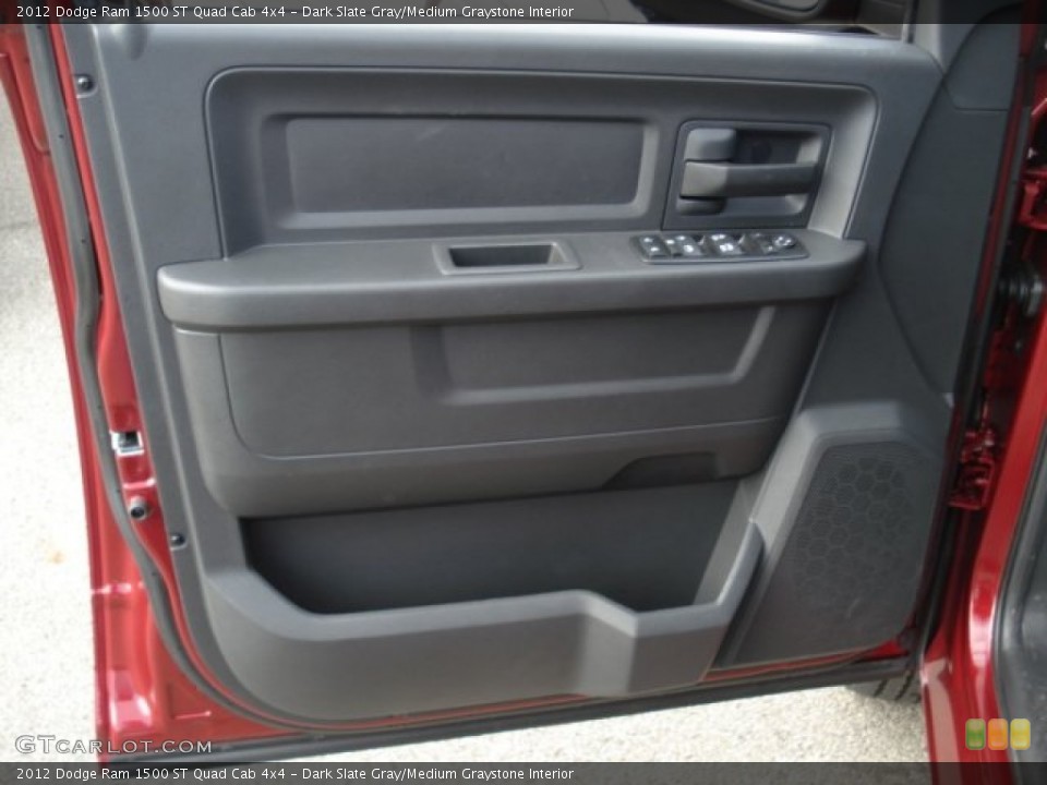 Dark Slate Gray/Medium Graystone Interior Door Panel for the 2012 Dodge Ram 1500 ST Quad Cab 4x4 #73782698