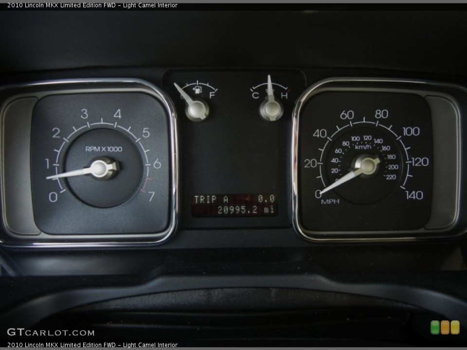 Light Camel Interior Gauges for the 2010 Lincoln MKX Limited Edition FWD #73783184