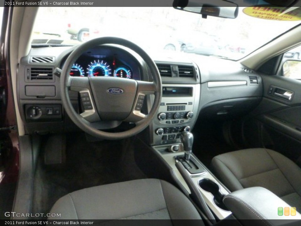 Charcoal Black Interior Prime Interior for the 2011 Ford Fusion SE V6 #73783719