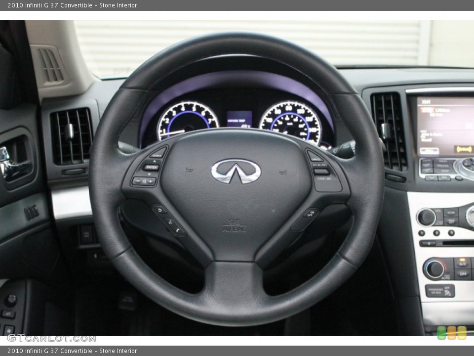 Stone Interior Steering Wheel for the 2010 Infiniti G 37 Convertible #73784553