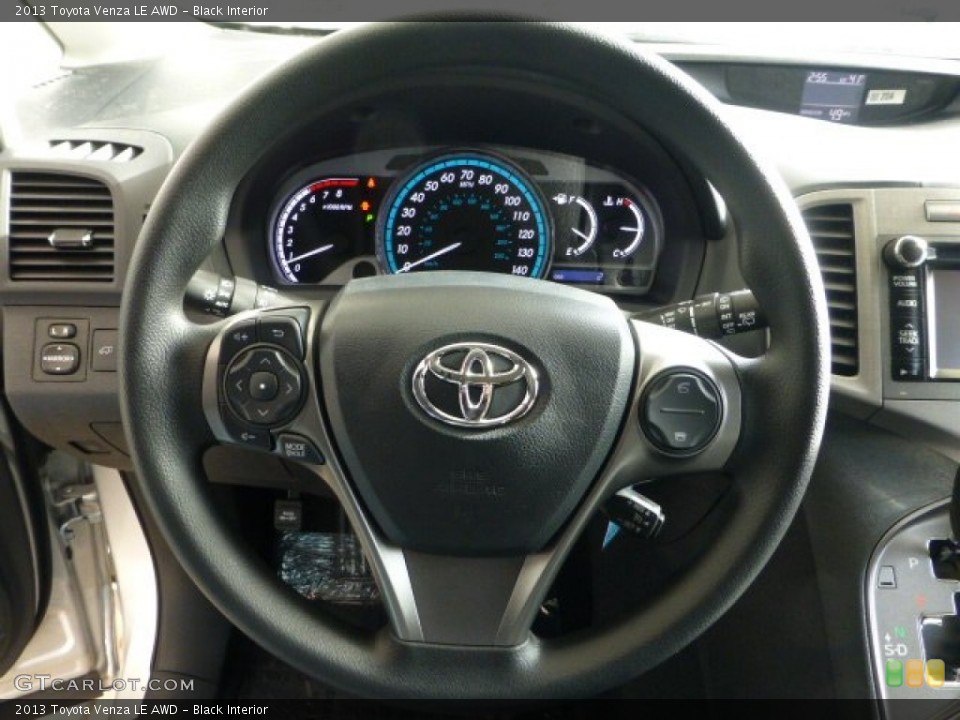 Black Interior Steering Wheel for the 2013 Toyota Venza LE AWD #73784699