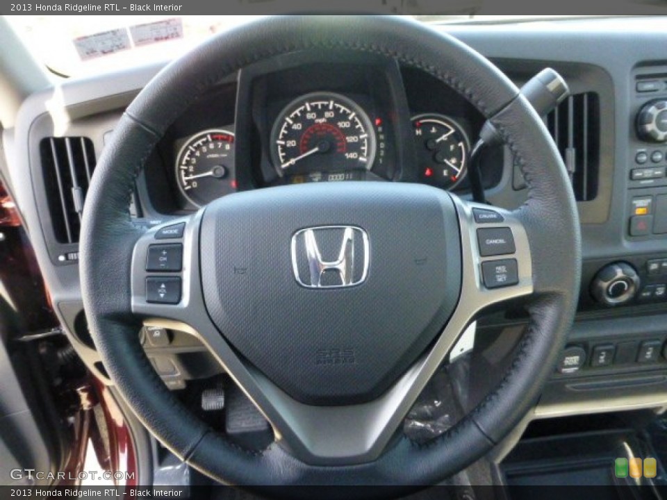 Black Interior Steering Wheel for the 2013 Honda Ridgeline RTL #73785376