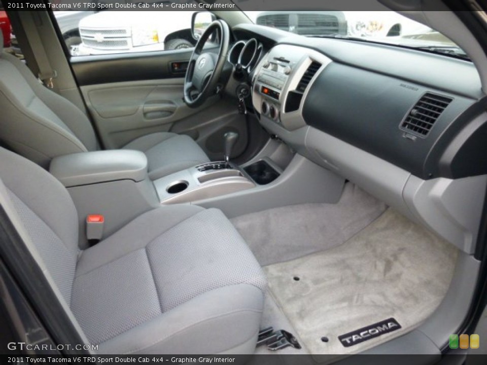 Graphite Gray Interior Photo for the 2011 Toyota Tacoma V6 TRD Sport Double Cab 4x4 #73786232