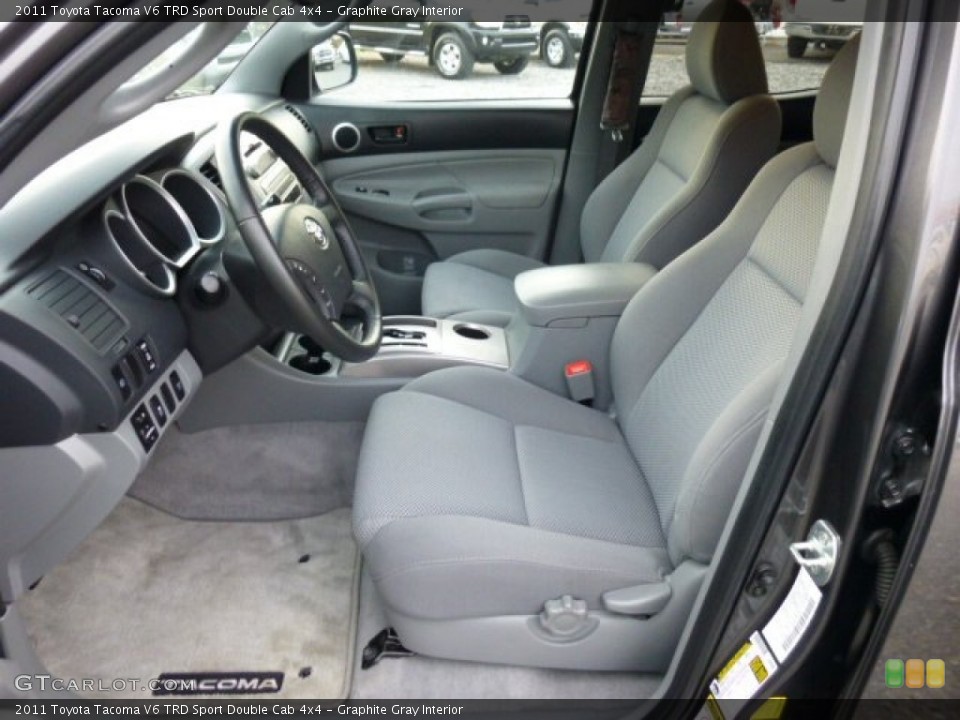 Graphite Gray Interior Photo for the 2011 Toyota Tacoma V6 TRD Sport Double Cab 4x4 #73786269