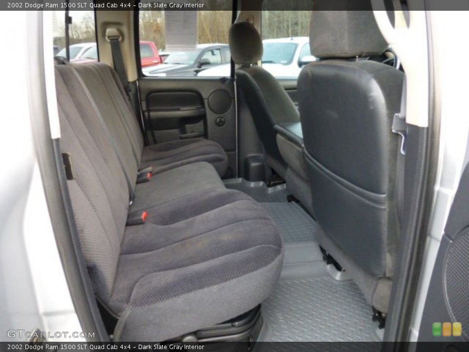 Dark Slate Gray Interior Rear Seat for the 2002 Dodge Ram 1500 SLT Quad Cab 4x4 #73786811
