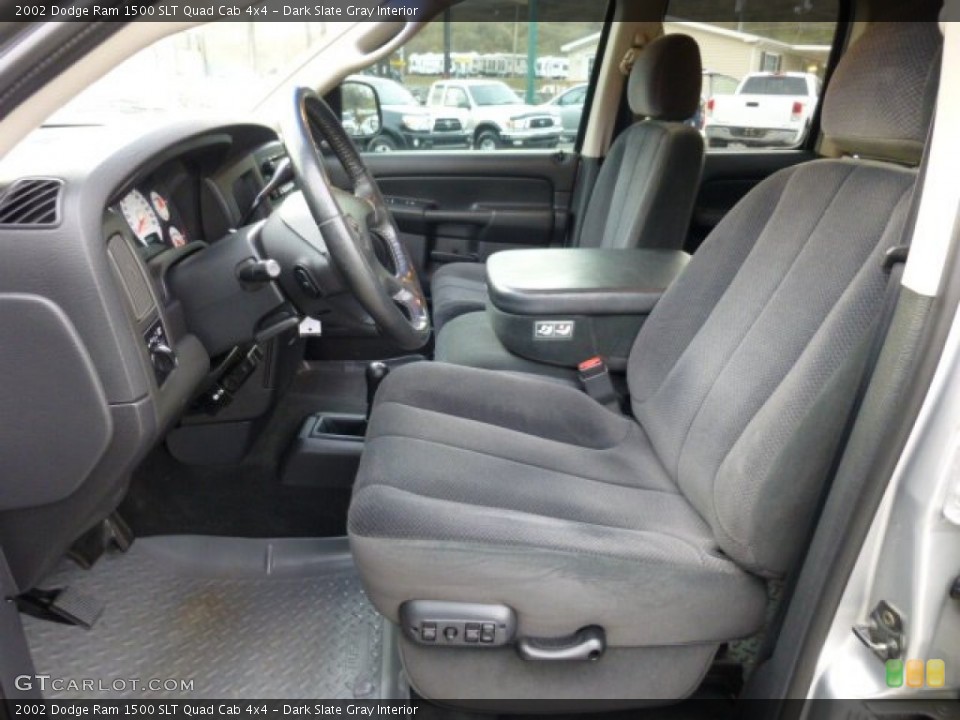Dark Slate Gray Interior Front Seat for the 2002 Dodge Ram 1500 SLT Quad Cab 4x4 #73786823