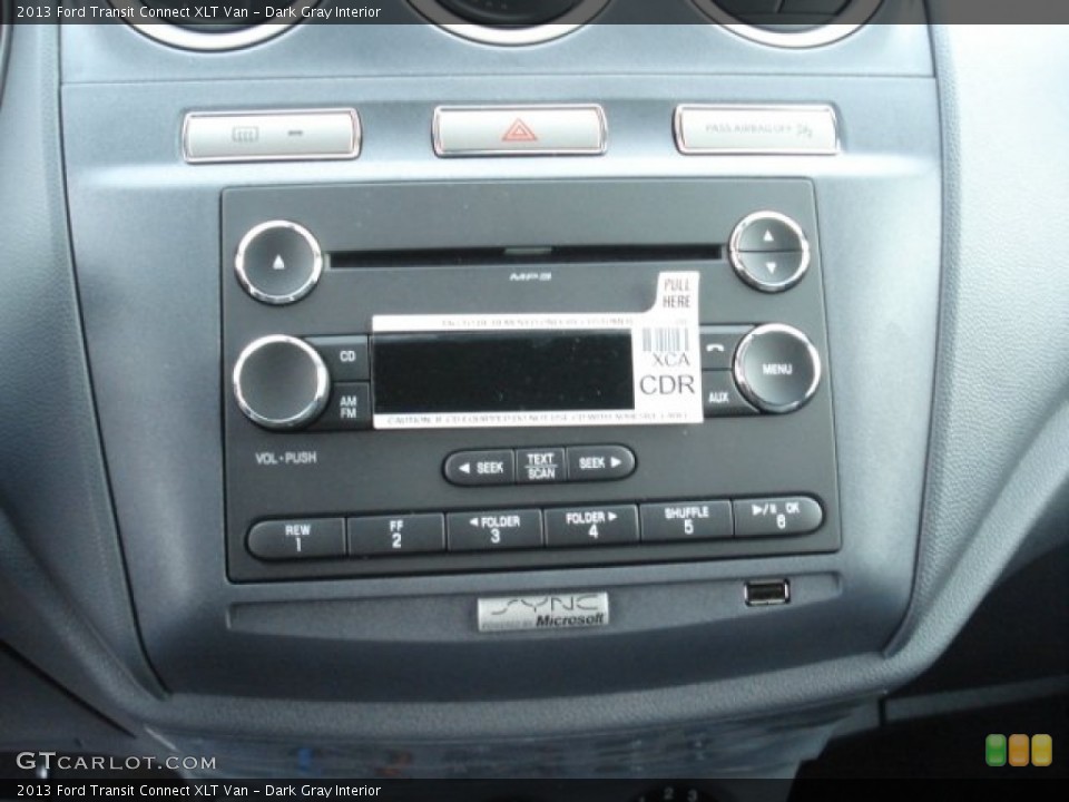 Dark Gray Interior Audio System for the 2013 Ford Transit Connect XLT Van #73786964