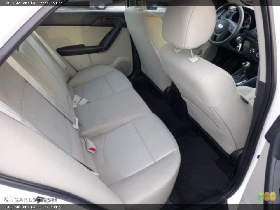 Stone Interior Rear Seat for the 2012 Kia Forte EX #73787600