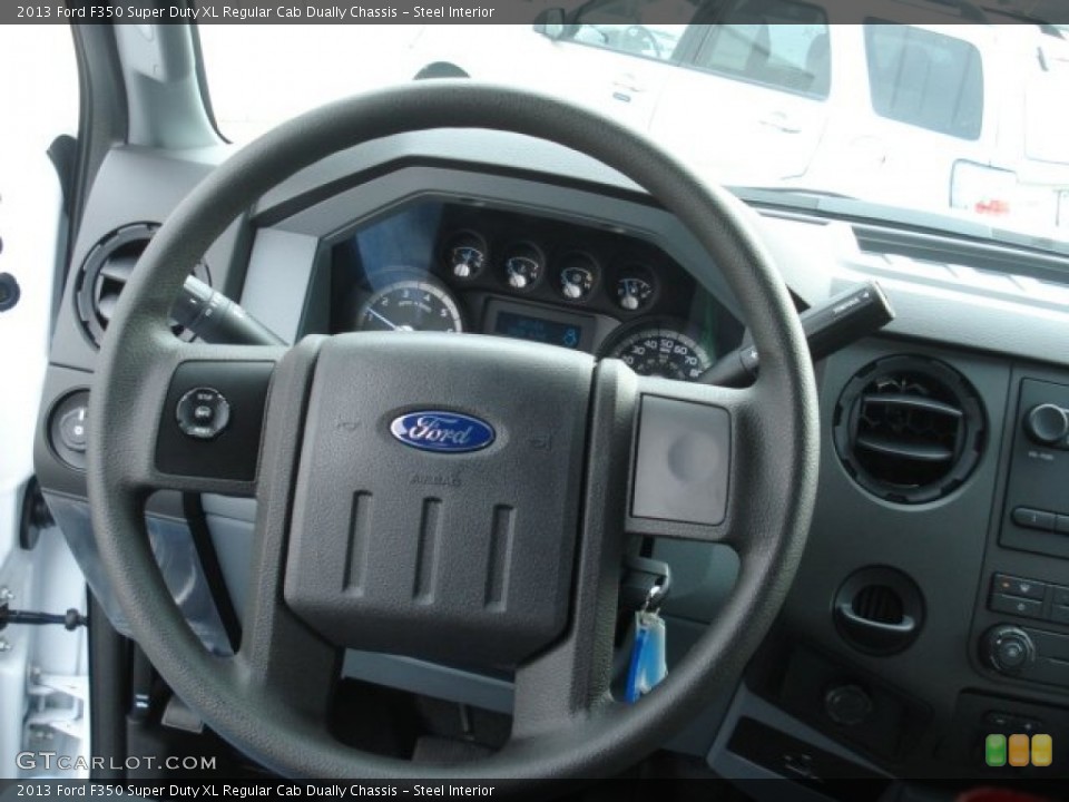 Steel Interior Steering Wheel for the 2013 Ford F350 Super Duty XL Regular Cab Dually Chassis #73788031