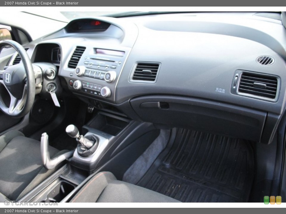 Black Interior Dashboard for the 2007 Honda Civic Si Coupe #73789668