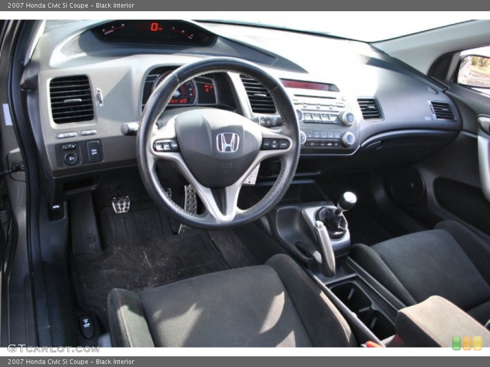 Black Interior Dashboard for the 2007 Honda Civic Si Coupe #73789766