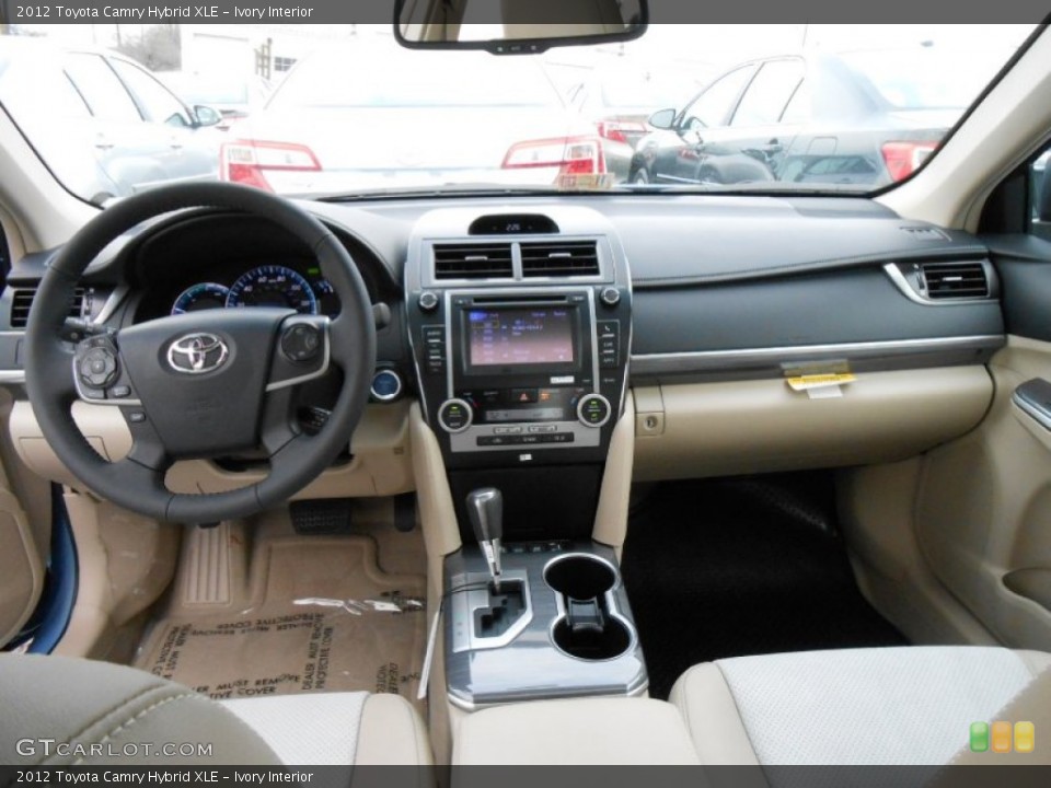 Ivory Interior Dashboard for the 2012 Toyota Camry Hybrid XLE #73791212