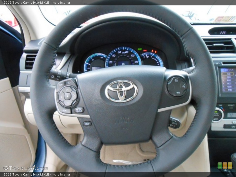 Ivory Interior Steering Wheel for the 2012 Toyota Camry Hybrid XLE #73791230