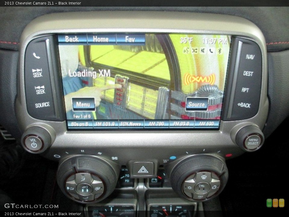 Black Interior Controls for the 2013 Chevrolet Camaro ZL1 #73792385