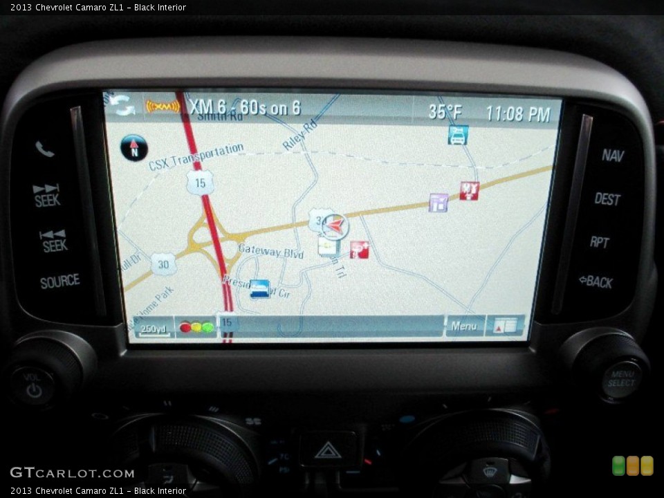 Black Interior Navigation for the 2013 Chevrolet Camaro ZL1 #73792718
