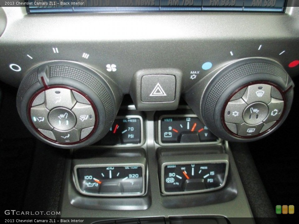 Black Interior Controls for the 2013 Chevrolet Camaro ZL1 #73792742