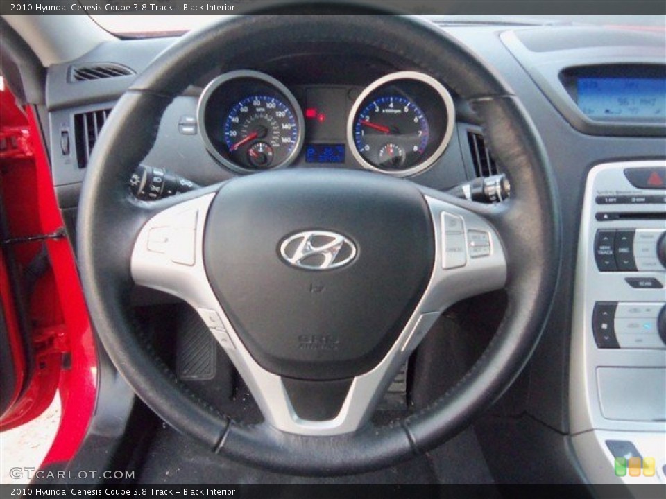 Black Interior Steering Wheel for the 2010 Hyundai Genesis Coupe 3.8 Track #73793546