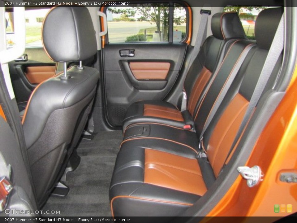 Ebony Black/Morocco Interior Rear Seat for the 2007 Hummer H3  #73793666