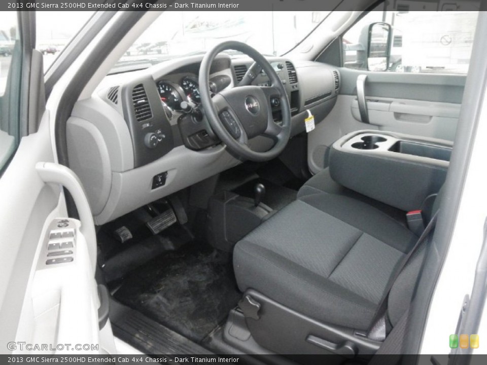 Dark Titanium Interior Photo for the 2013 GMC Sierra 2500HD Extended Cab 4x4 Chassis #73793774