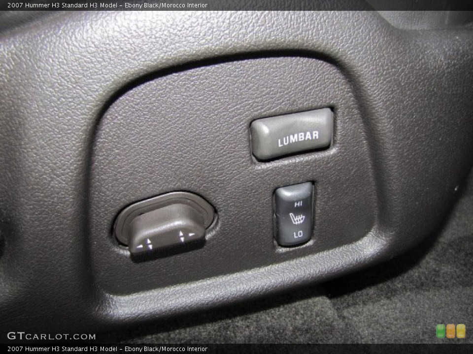 Ebony Black/Morocco Interior Controls for the 2007 Hummer H3  #73793902