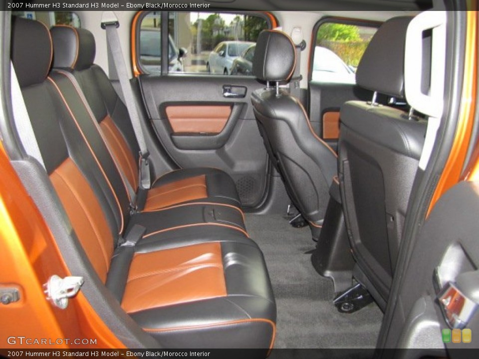 Ebony Black/Morocco Interior Rear Seat for the 2007 Hummer H3  #73793927