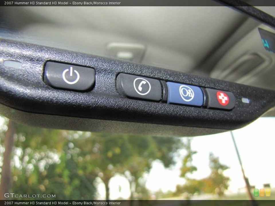 Ebony Black/Morocco Interior Controls for the 2007 Hummer H3  #73794095