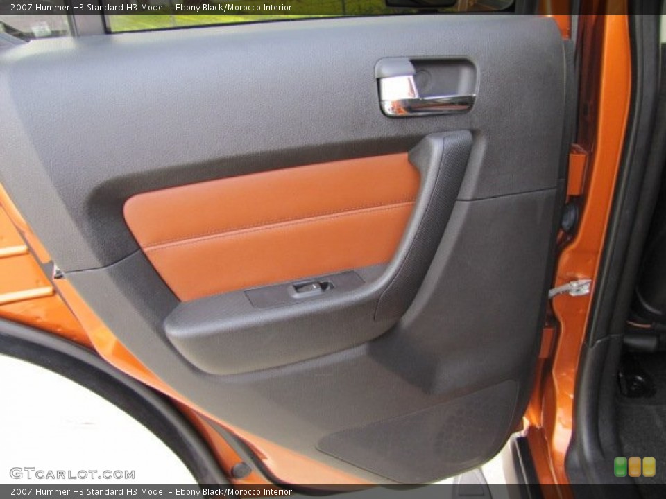 Ebony Black/Morocco Interior Door Panel for the 2007 Hummer H3  #73794119