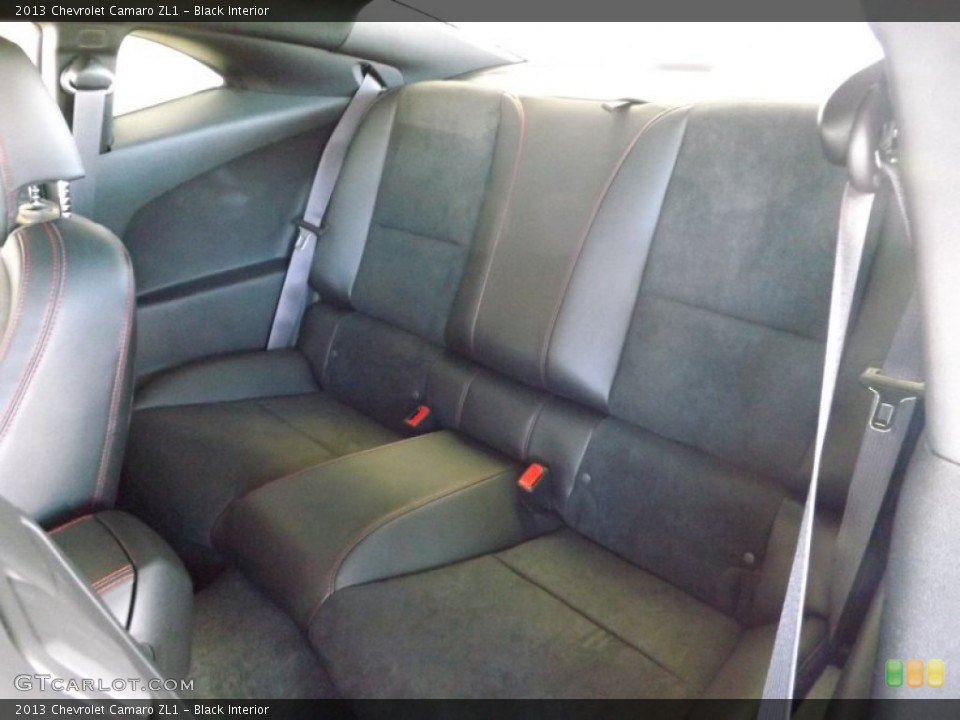 Black Interior Rear Seat for the 2013 Chevrolet Camaro ZL1 #73795754