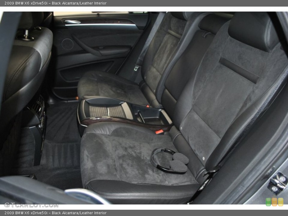 Black Alcantara/Leather Interior Rear Seat for the 2009 BMW X6 xDrive50i #73796072