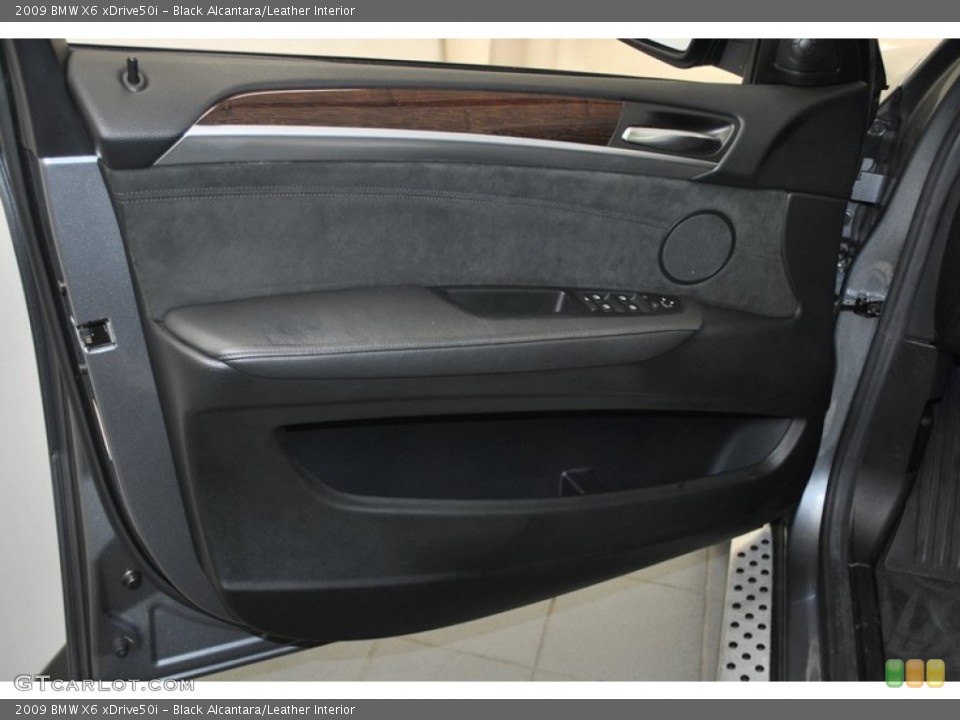 Black Alcantara/Leather Interior Door Panel for the 2009 BMW X6 xDrive50i #73796084