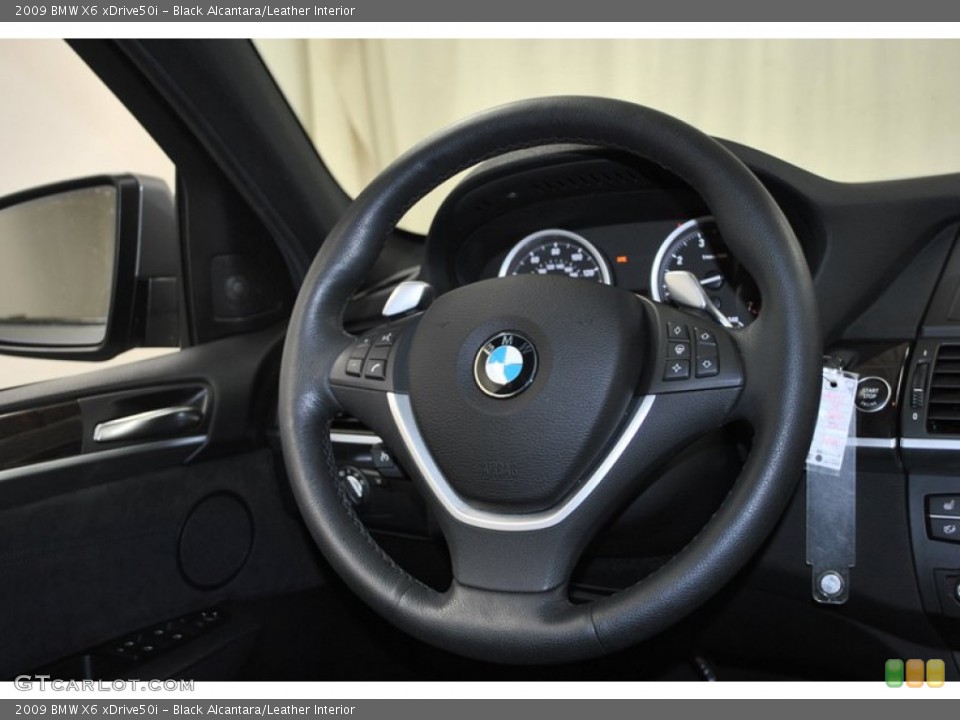 Black Alcantara/Leather Interior Steering Wheel for the 2009 BMW X6 xDrive50i #73796344
