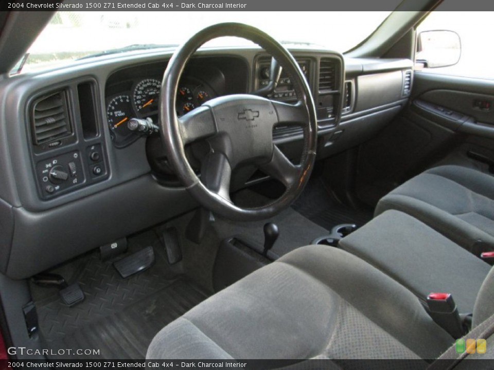 Dark Charcoal Interior Prime Interior for the 2004 Chevrolet Silverado 1500 Z71 Extended Cab 4x4 #73796963