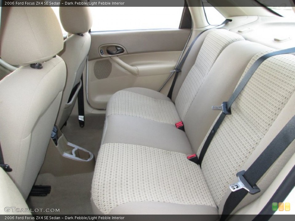 Dark Pebble/Light Pebble Interior Rear Seat for the 2006 Ford Focus ZX4 SE Sedan #73797959