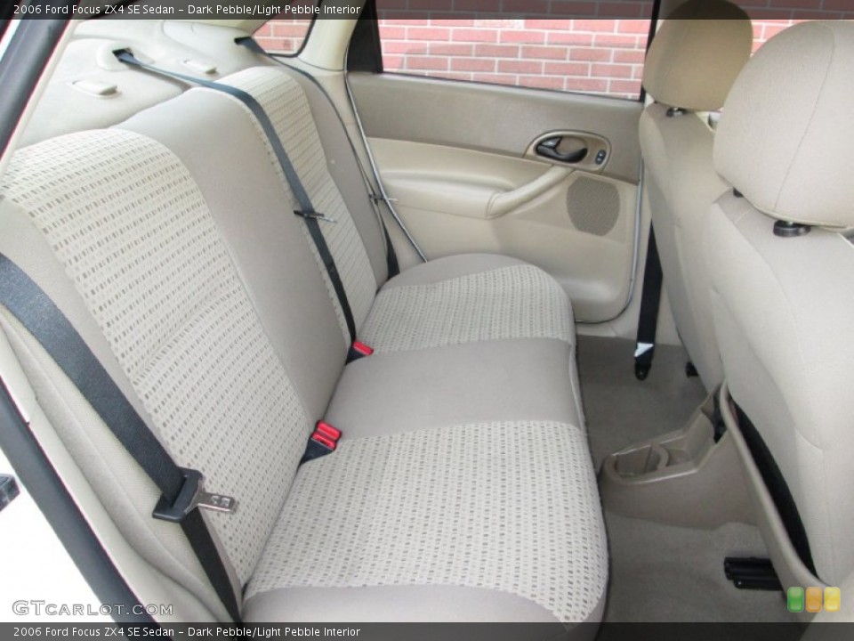 Dark Pebble/Light Pebble Interior Rear Seat for the 2006 Ford Focus ZX4 SE Sedan #73797971