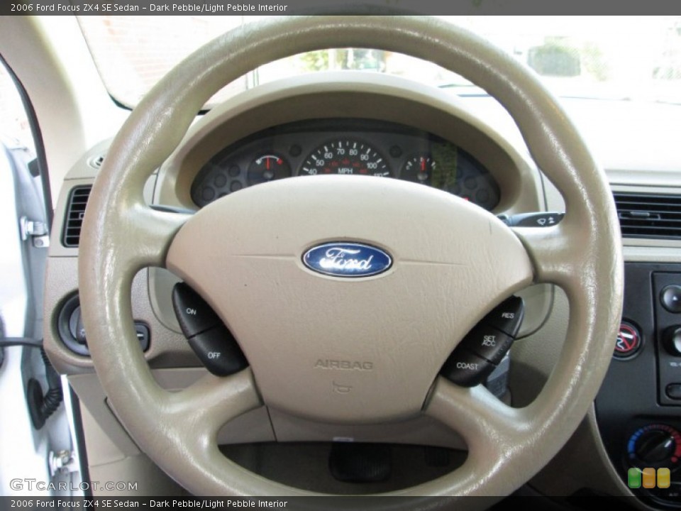 Dark Pebble/Light Pebble Interior Steering Wheel for the 2006 Ford Focus ZX4 SE Sedan #73798007