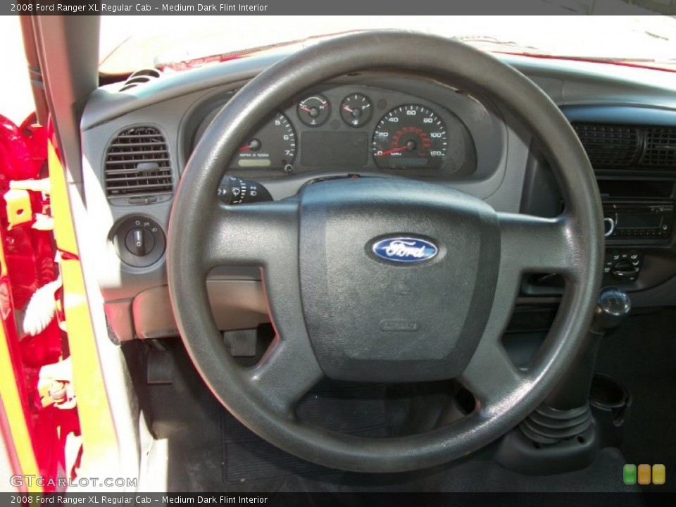 Medium Dark Flint Interior Steering Wheel for the 2008 Ford Ranger XL Regular Cab #73798262