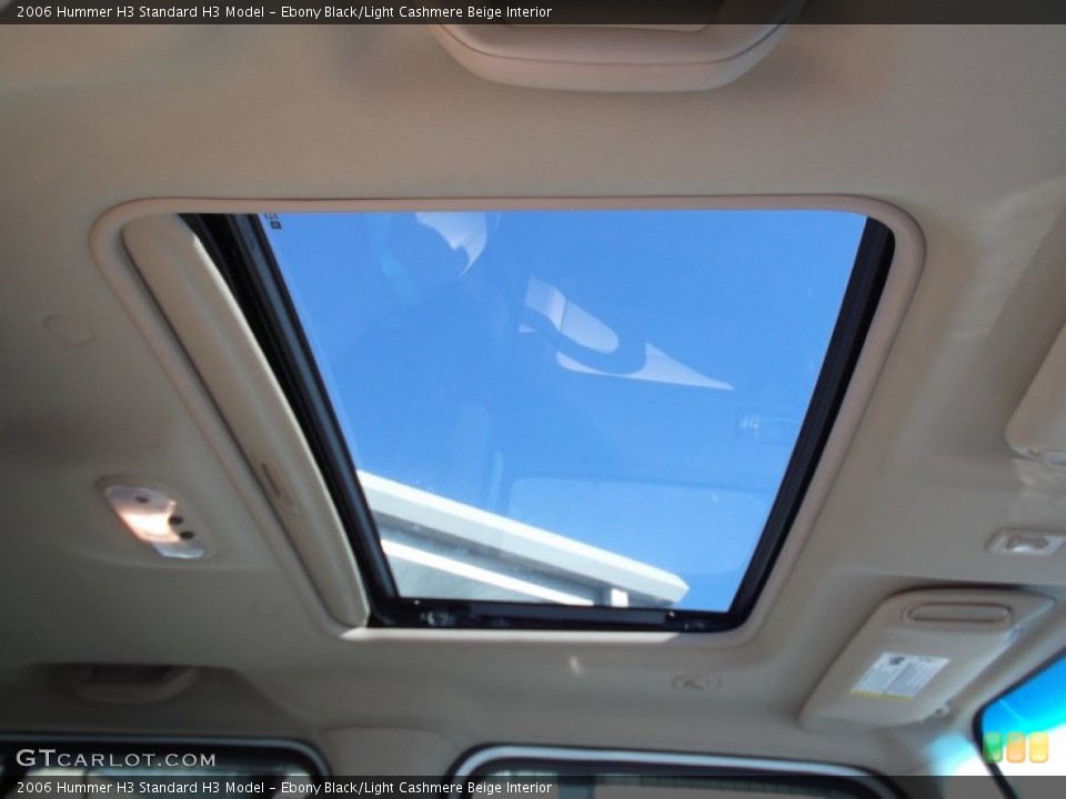 Ebony Black/Light Cashmere Beige Interior Sunroof for the 2006 Hummer H3  #73798589