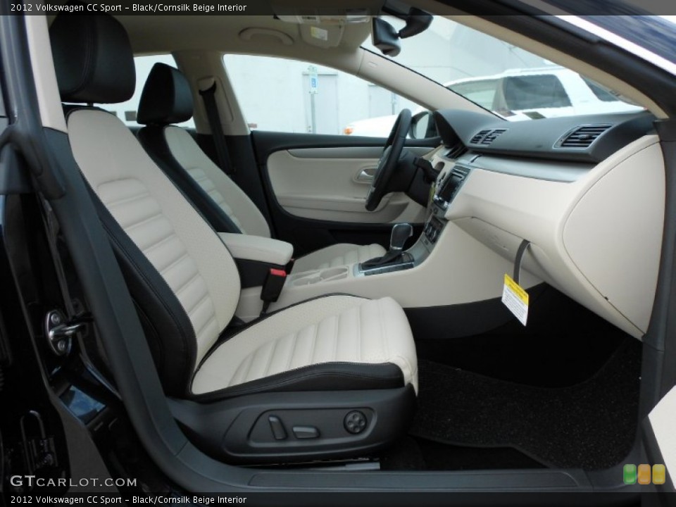Black/Cornsilk Beige Interior Photo for the 2012 Volkswagen CC Sport #73802694