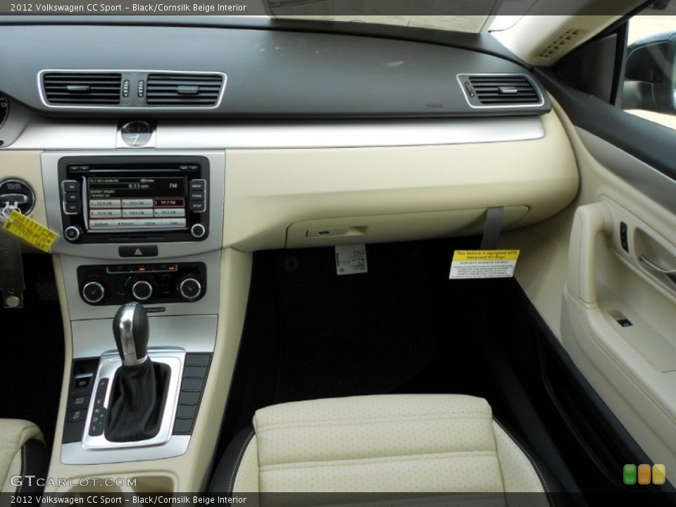 Black/Cornsilk Beige Interior Dashboard for the 2012 Volkswagen CC Sport #73802711