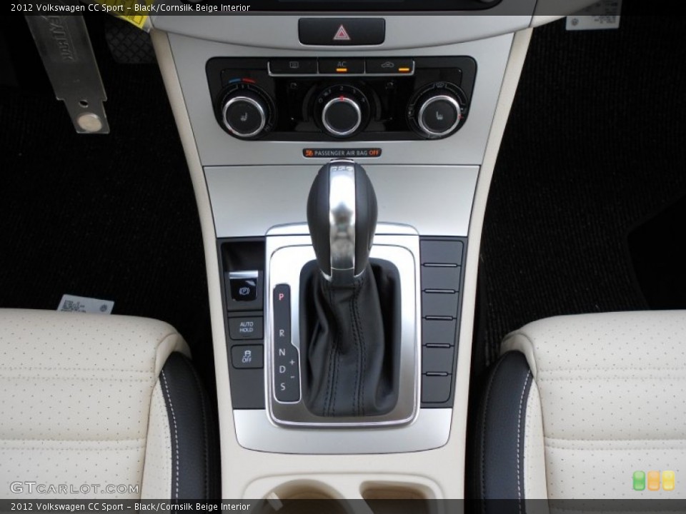 Black/Cornsilk Beige Interior Transmission for the 2012 Volkswagen CC Sport #73802746