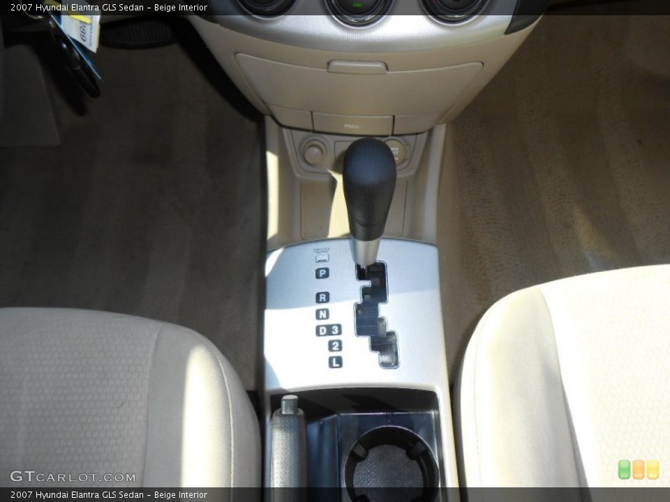 Beige Interior Transmission for the 2007 Hyundai Elantra GLS Sedan #73803439