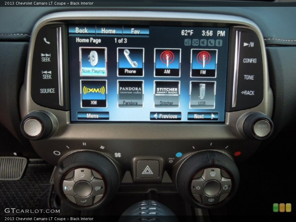 Black Interior Controls for the 2013 Chevrolet Camaro LT Coupe #73803683