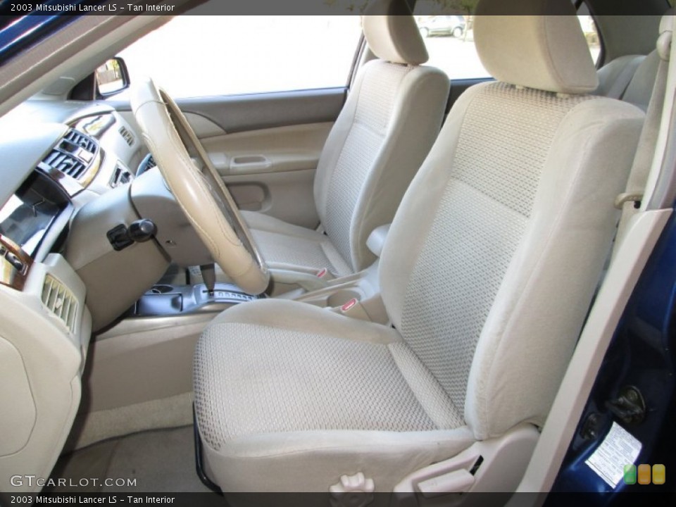 Tan Interior Front Seat for the 2003 Mitsubishi Lancer LS #73809392