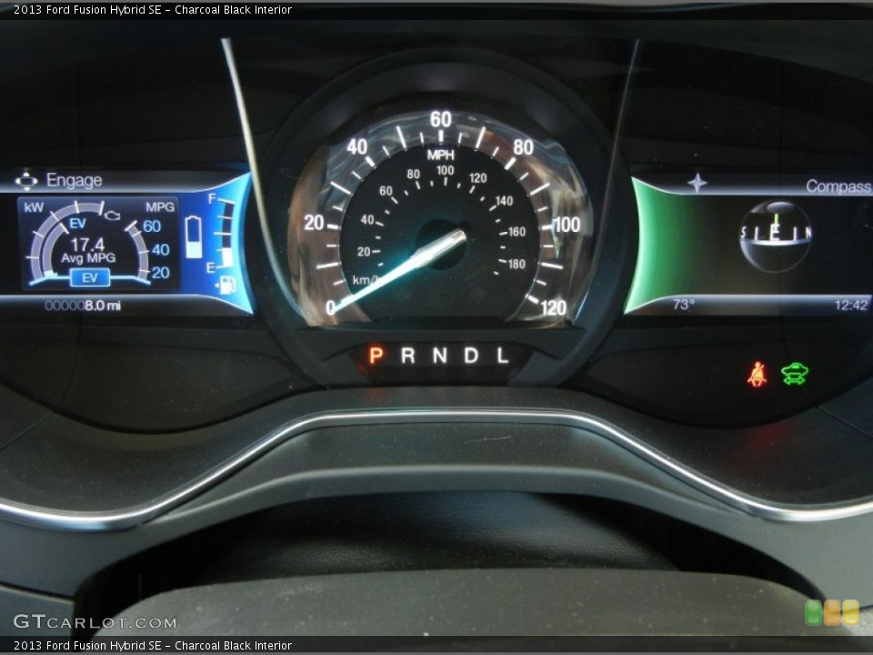 Charcoal Black Interior Gauges for the 2013 Ford Fusion Hybrid SE #73809763